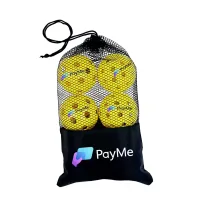 Indoor/Outdoor Pickleball Plus Imprinted Balls and Mesh Bag