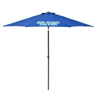 9' Wood Look Tilting Market Umbrella Kit (1 Imprint)