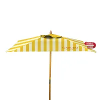 8' Square Wood Market Umbrella Double-Sided Dye Sub Kit