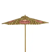 7' Wood Market Umbrella Kit Single-Sided (Dye Sublimation)