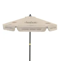7' Steel Market Umbrella Single-Sided Dye Sub Kit w/ Valance