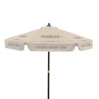 7' Steel Market Umbrella Single-Sided Dye Sub Kit w/ Valance