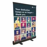 24" Economy Tabletop Retractor Kit (No-Curl Hybrid Media)