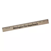 12" Clear Lacquer Wooden Ruler (Spot Color)