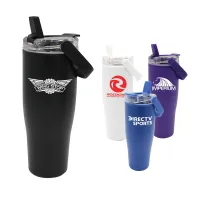 30 Oz. Recycled Tumbler with Handle Lid