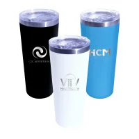 22 Oz. Memphis Tumbler w/Slide Lid, Laser, Premium