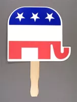 Patriotic Hand Fan, Full Color Digital