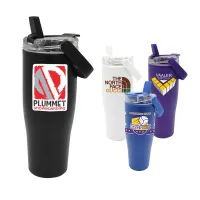 30 Oz. Recycled Tumbler with Handle Lid, Full Color Digital