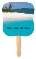 Tropical Full Color Digital Stock Hand Fan