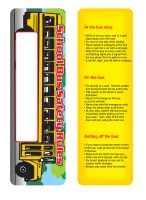 School Bus Safety Stock Full Color Digital Printed Bookmark