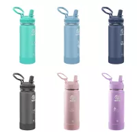 Takeya® 18 Oz. Sstandard Water Bottle w/Actives Straw Lid™ (Laser)