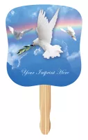 Inspirational Full Color Digital Stock Hand Fan