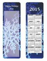 Snowflake Stock Full Color Digital Printed Bookmark