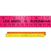 12" Fluorescent Wood Ruler