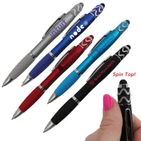 Halcyon® Silhouette Spin Top Pen w/Stylus