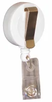 Round Retractable Badge Holder w/Alligator Clip