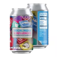 12 Oz. Full Color Digital Sparkling Canned Water