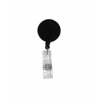 Round Retractable Badge Holder w/Alligator Clip (Spot Color)