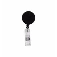Round Retractable Badge Holder w/Alligator Clip (Spot Color)