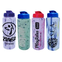 32 Oz. Confetti Sports Bottle w/Flip Top Cap