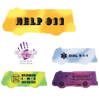 Mood Fire Truck Die Cut Erasers