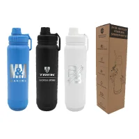 24 oz. Recycled Stainless Speaker Bottle, Laser Engraved, Premium