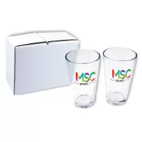 16 Oz. Full Color Digital Pint Glass - Gift Set of 2