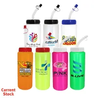 32 Oz. Sports Bottle w/Flexible Straw (Full Color Digital)