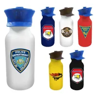 20 Oz. Value Cycle Bottle w/Police Hat Push 'n Pull Cap (Full Color Digital)