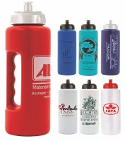 32 Oz. Grip Bottle w/Push 'n Pull (Spot Color)