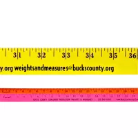 Fluorescent Finish Yardstick