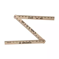 Natural Finish Folding Yardstick