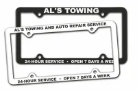 Thin Panel License Plate Frame w/4 Holes (Spot Color)