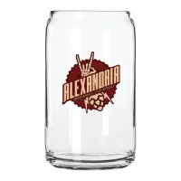 16 Oz. Full Color Digital Beer Can Glass - USA