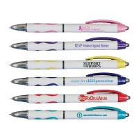Awareness Pen w/Ribbed Rubber Grip (Spot Color)