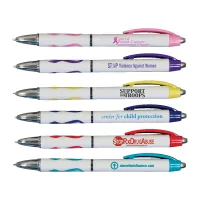 Awareness Pen w/Ribbed Rubber Grip (Spot Color)