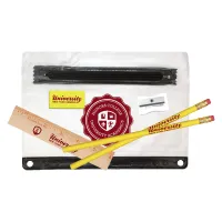 Clear Translucent School Kit with Eraser