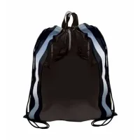 Non-Woven Blank Reflective Drawstring Backpack w/Stripes