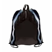 Non-Woven Blank Reflective Drawstring Backpack w/Stripes