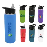 20 Oz. Halcyon® Sports Bottle w/Flip Straw Lid (Full Color Digital)