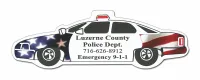 Police Car Stock Shape Magnet (Full Color Digital)