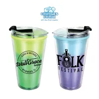 16 Oz. Mood Victory Acrylic Cup w/Flip Top Lid
