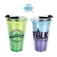 16 Oz. Mood Victory Acrylic Cup w/Flip Top Lid