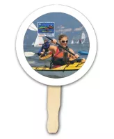 Custom Full Color Digital Stock Circle Hand Fan