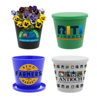 Recycled Promo Pot, Full Color Digital
