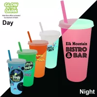 Nite Glow 26 oz. Tumbler with Lid & Straw, Full Color Digital
