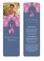 Breast Cancer Awareness Full Color Digital Printed Bookmark