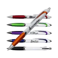 White Crest Grip Pen (Spot Color)