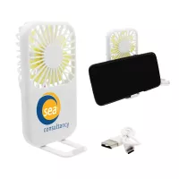 Portable Fan with Phone Holder