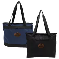 Otaria™ Tote Bag, Leather Patch - Laser